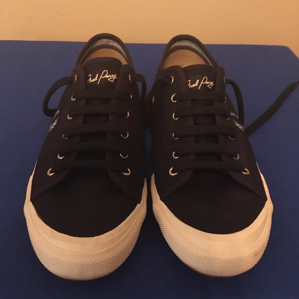 Navy Fred Perry Shoes